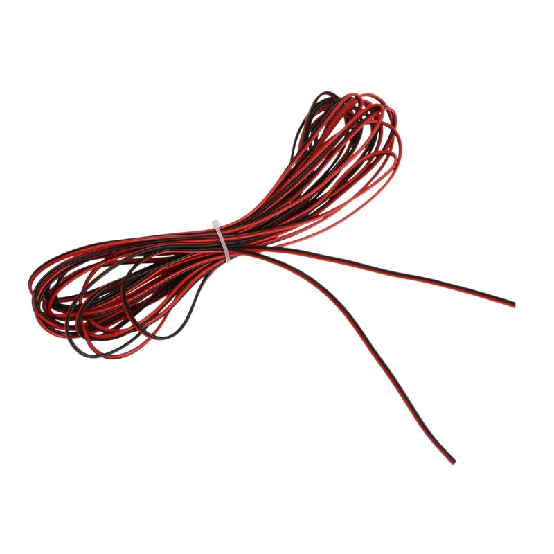 22 Калибр 8 м красный черный провод на молнии AWG кабель питания заземления