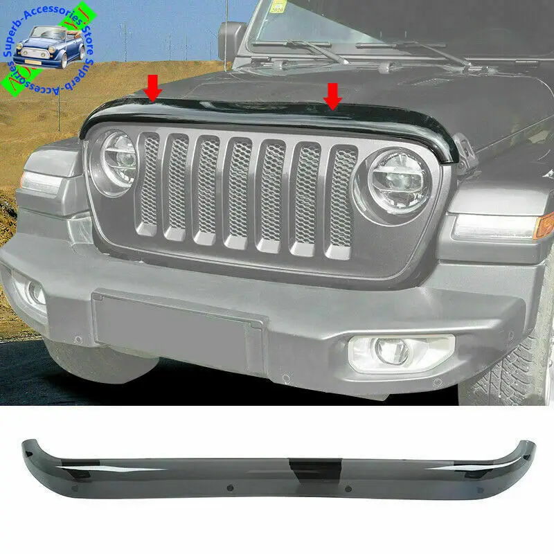 Акриловый передний защитный кожух для капота дефлектор насекомых Jeep Wrangler JL 2018-2022