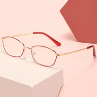 office ladies resin lenses simplicity gold n red alloy frame reading glasses 0 75 1 1 25 1 5 1 75 2 2 5 2 75 to 4