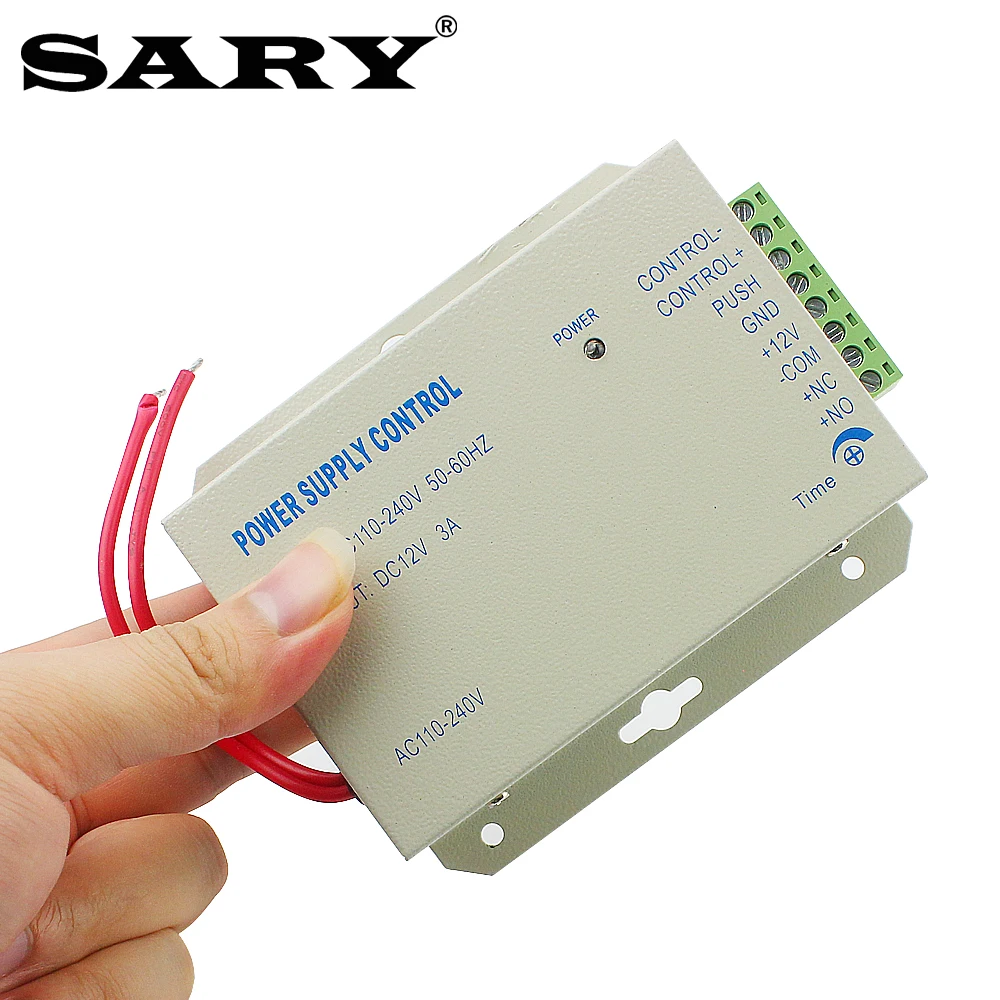 

Система контроля доступа, трансформатор 12 В, 3 А, источник питания с контролем доступа в перем. Тока, 110-240 В, Регулируемая задержка