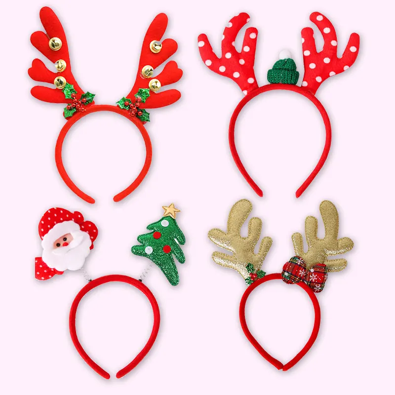 

Christmas Headbands Santa Tree Elk Hairband Xmas Decorations Headwear New Year Navidad Noel Party Favors Supply Decor Gift Child