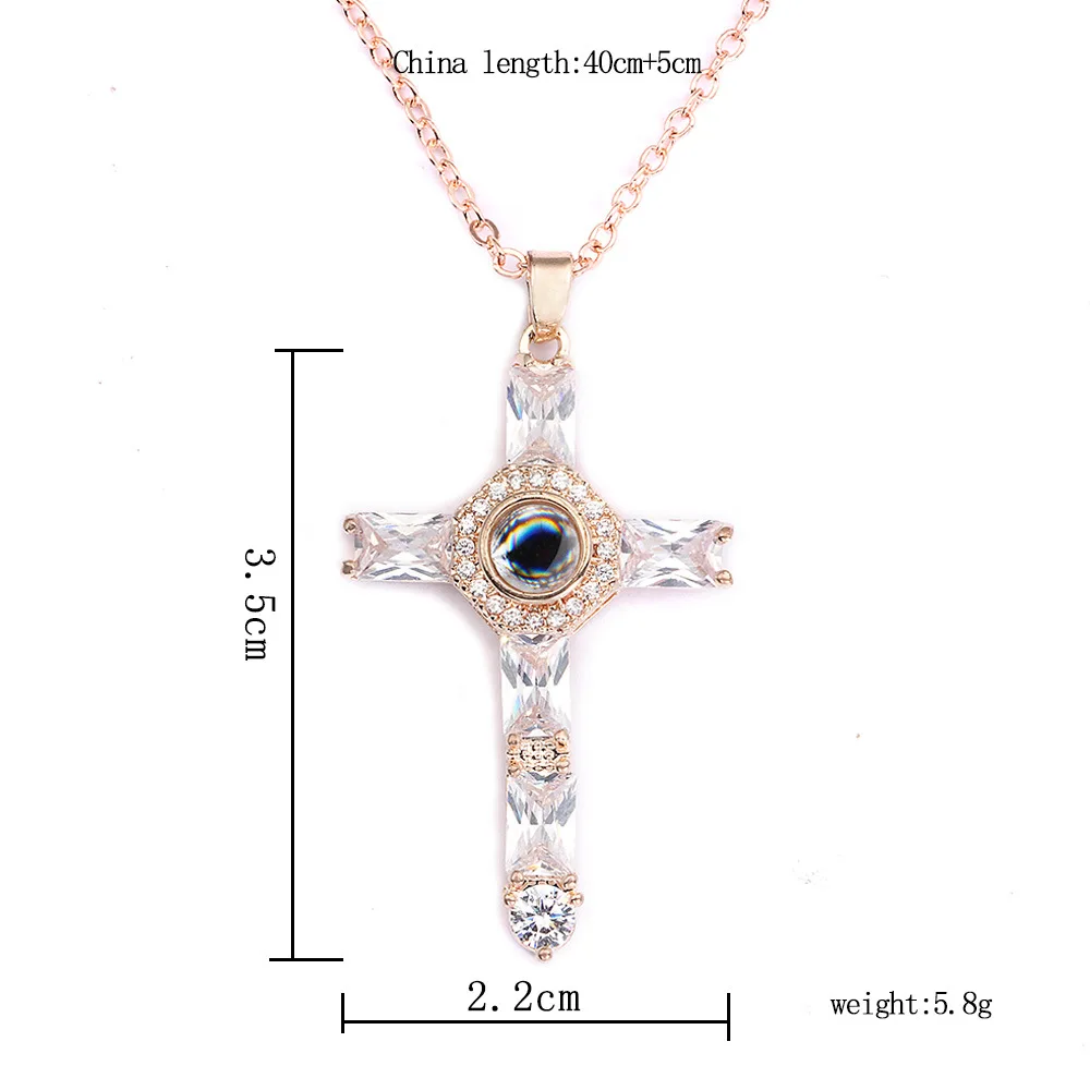 Ожерелье с проекцией языка 100 крест христианская церковь колден священник