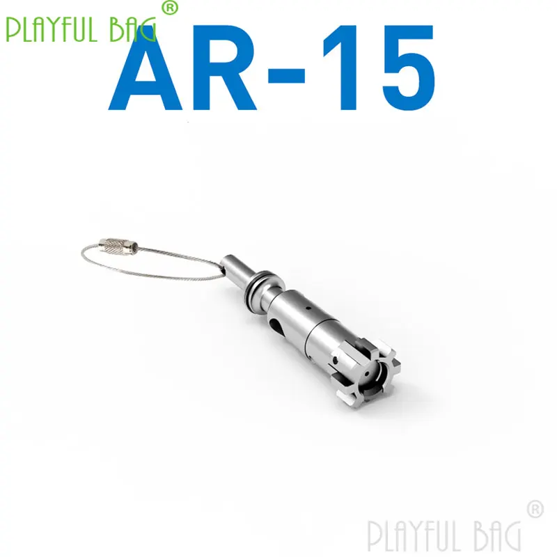 

Outdoor sports fun toy LDT AR-15 classic gun head Keychain CNC process 7075 water bomb gun model accessories qd136