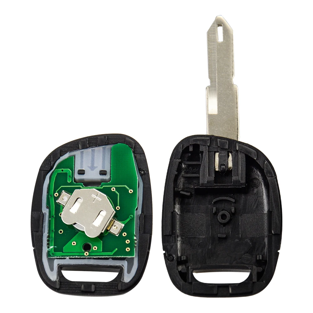OkeyTech 1 кнопка дистанционного ключа автомобиля для Renault Clio II 2001 2002 2003 2004 2005 434 МГц ID46 чип транспондера NE73 лезвие дистанционного ключа