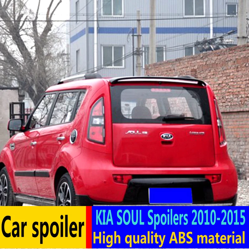 Для Kia Soul спойлер 2010-2015 высокое качество ABS Материал Автомобильный задний крыло