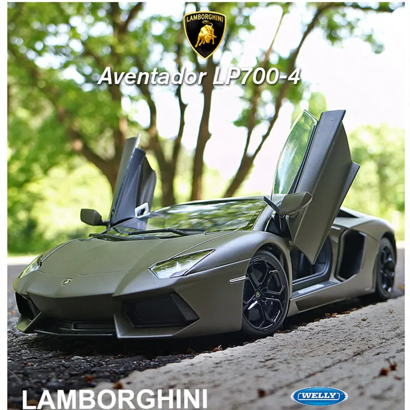 Модель автомобиля welly 1:18 Lamborghini LP700 из сплава имитация коллекция украшений