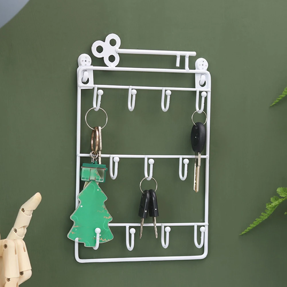 

Bags Hair Pin Rack Bedroom Multipurpose Home Living Room Organizer Decorative Hook Key Holder Door Back Storage Wall Hanging