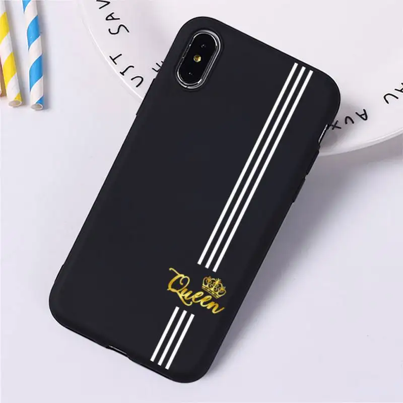 luxury romantic king queen phone case for iphone 12 pro max mini 11 pro xs max 8 7 6 6s plus x 5s se 2020 xr case free global shipping