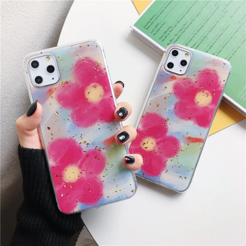 Чехлы для телефонов iPhone X Xs 11 pro Max Xr 8 7 Plus Роскошный прозрачный мягкий чехол