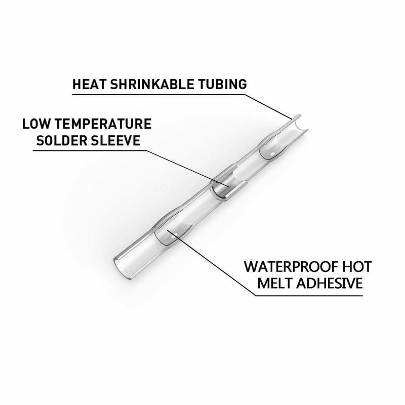 50 шт. припоя уплотнительная Втулка соединения клеммы термоусадки