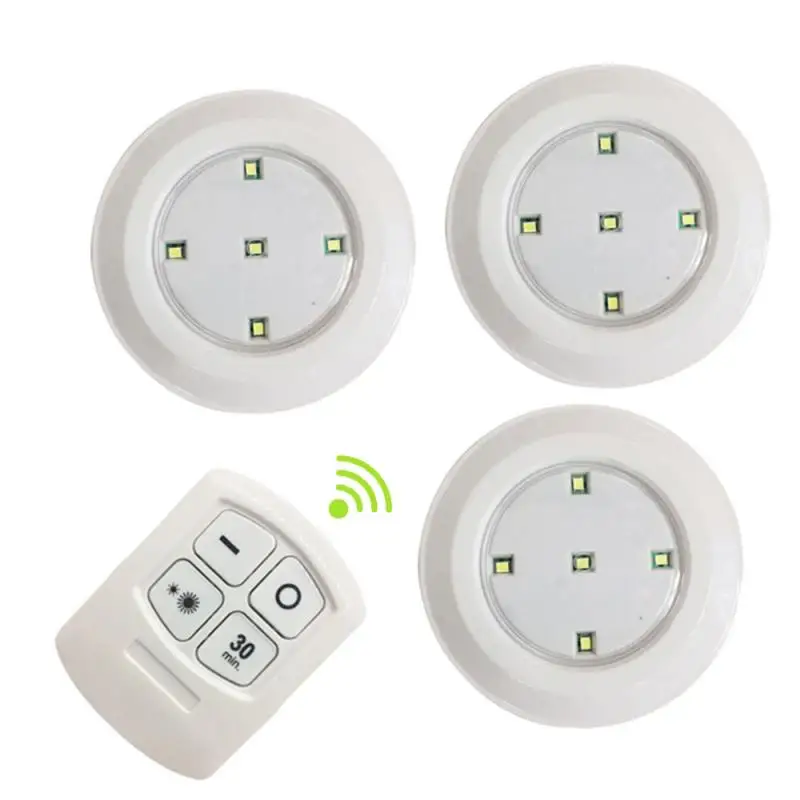 3 шт. белый шкаф под шкафом ночник с питанием от аккумулятора 5 светодиодный