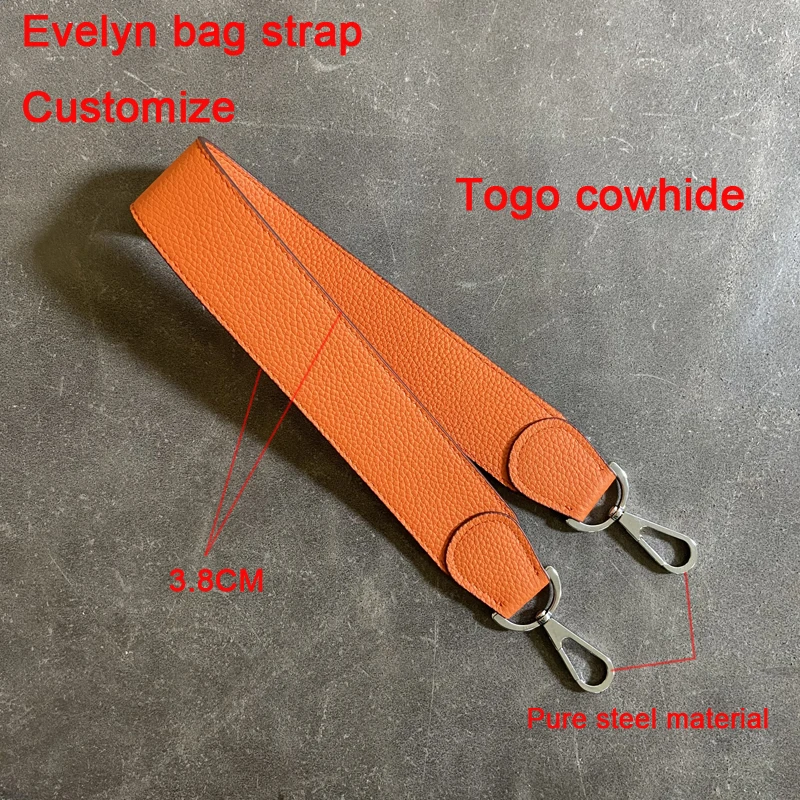 Evelyn Bag Belt Customization/Cowhide Material Bag Belt Shoulder/Diagonal Bag Belt