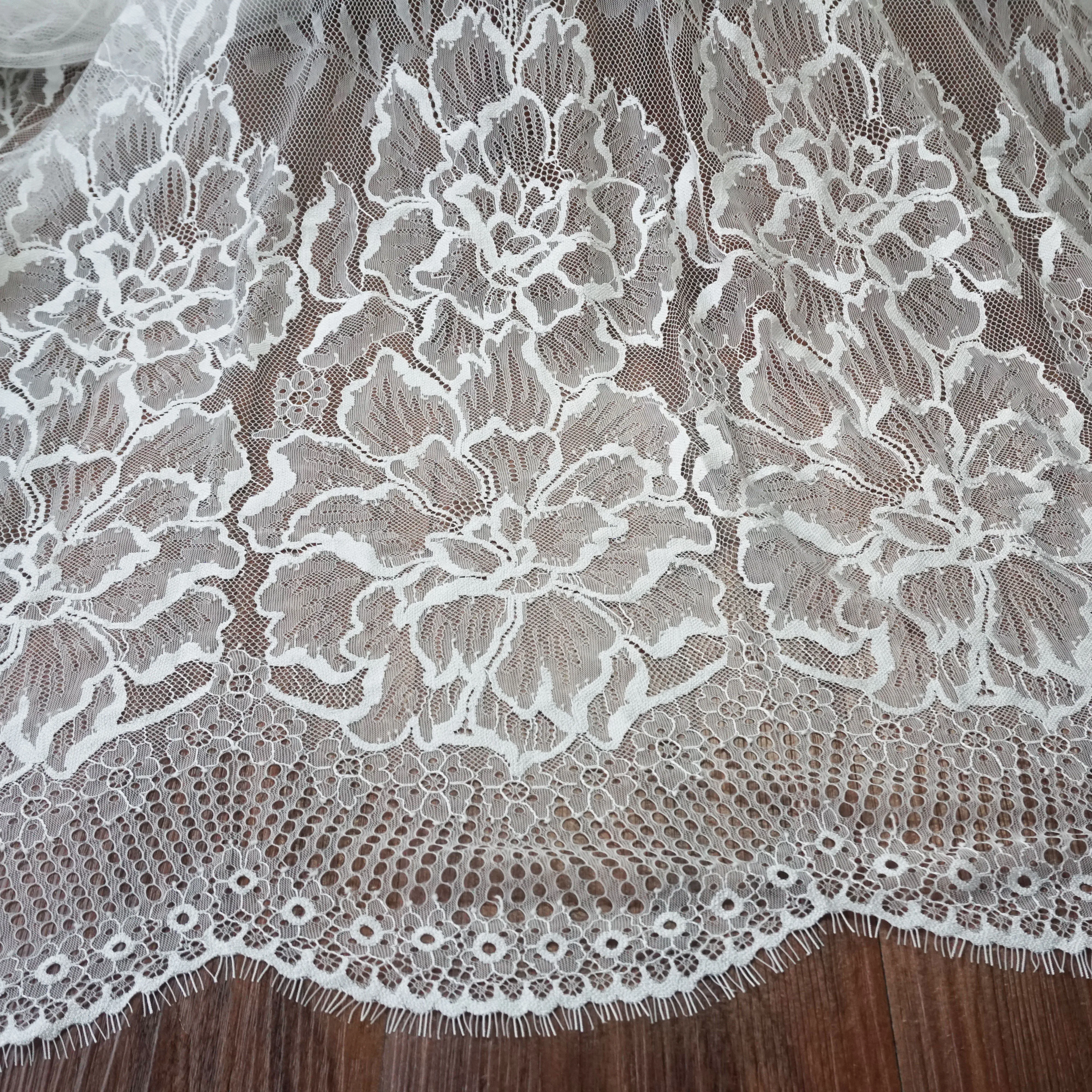 Большие цветочные ресницы chantilly lace длиной 3 метра! Новое поступление, кружевное свадебное кружевное платье для невесты, модный стиль