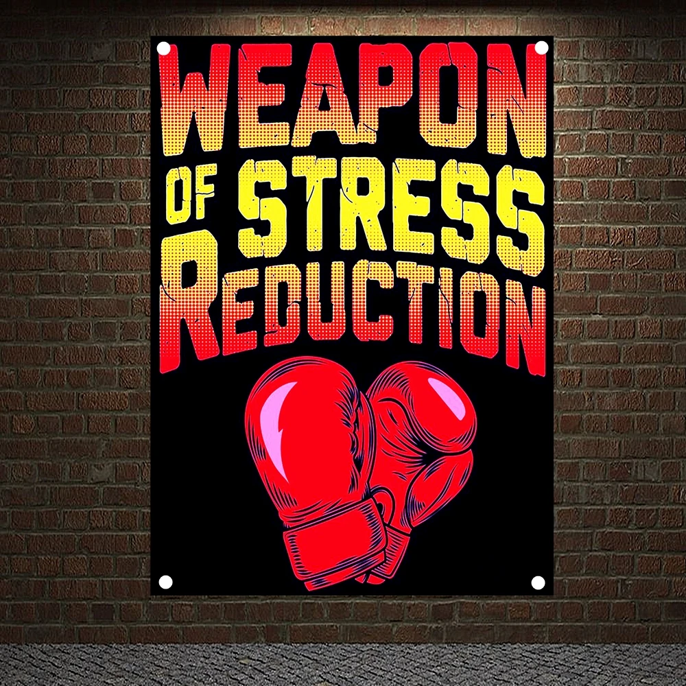 

Оружие снятия стресса мотивирующие тренировки плакаты Настенная карта упражнения баннеры флаги настенное искусство гобелен стикер