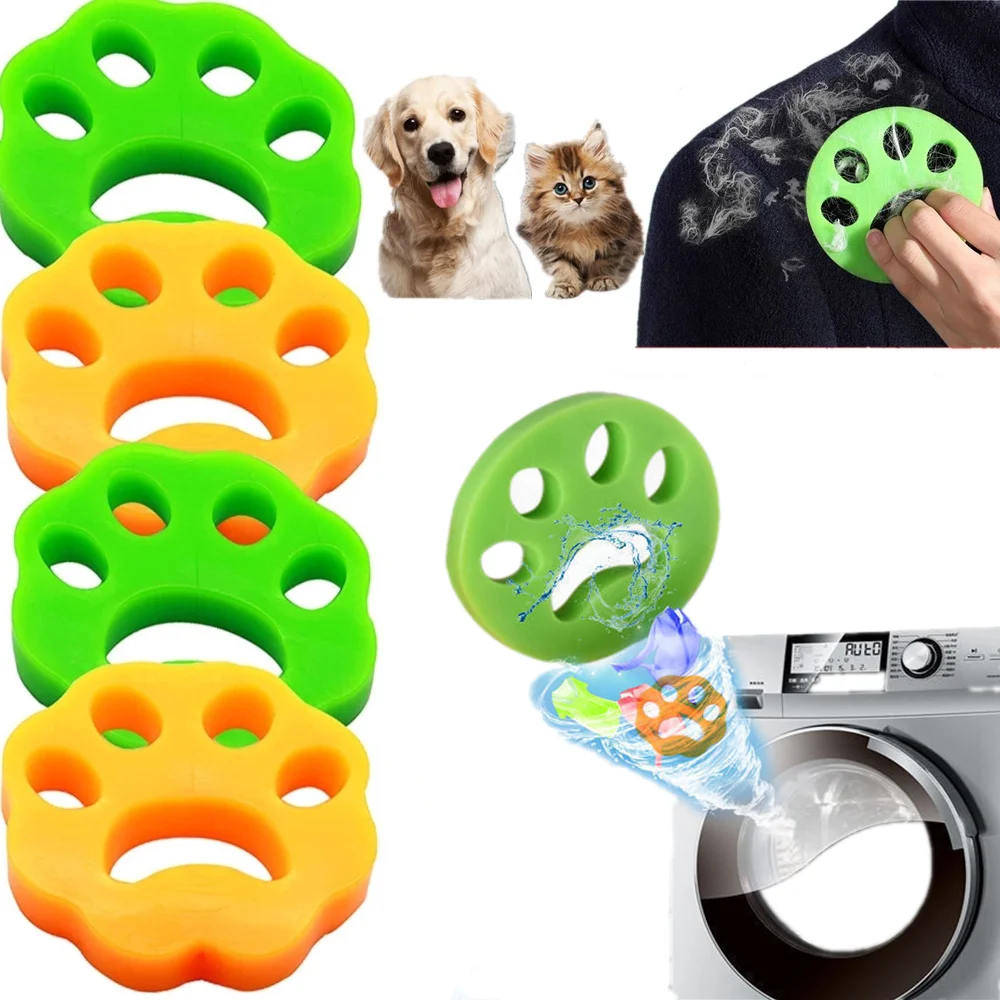 

2pcs Pet Hair Remover For Laundry Washer Lint Catcher Dog Hair Catcher Hair Removal Filter Balls Washing Machine Accessories