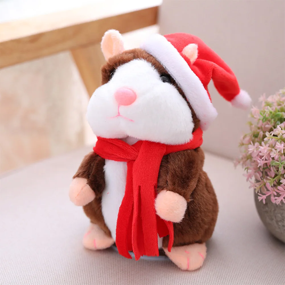 

Cartoon Recording Hamster Talking Cute Mouse Electric Record Hamster Christmas Children Stuffed Plush Toys
