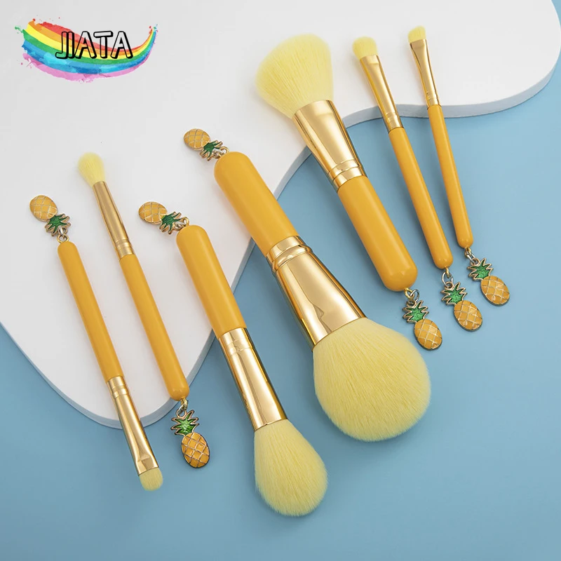

7Pcs Makeup Brushes Set Foundation Powder Blush Eyeshadow Eyelash Blending Cosmetic Set Tools Super Soft Brochas Maquillaje