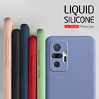 Чехол из жидкого силикона для Xiaomi Redmi Note 10 Pro, чехол для Xiomi Redme Note10, не 10Pro, разноцветный противоударный чехол для телефона