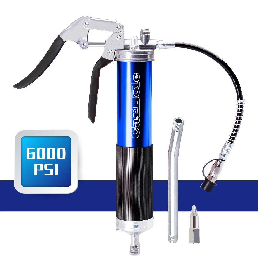 Смазочный пистолет черный красный синий мощный 6000 фунтов на кв. дюйм 400 куб. См 14
