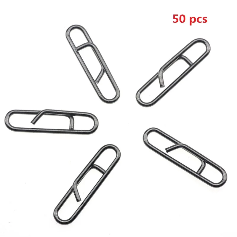 

NEW 50Pcs Powerful Fast Link Clip Snap Fishing Tackle Quick Change Lead Links Clips Interlock Accessories Wholesale