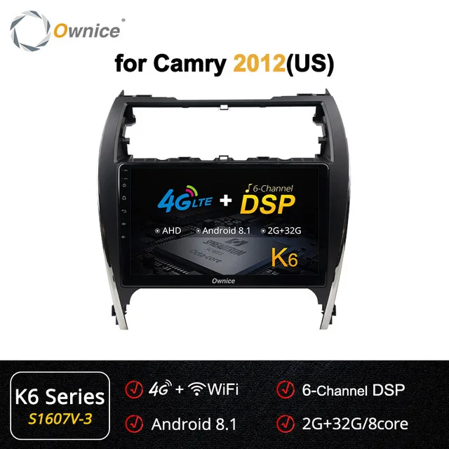 Автомобильный радиоплеер Ownice 64G + 4G carplay GPS Navi Android 10 8Core LTE 360 Panorama DSP SPDIF радио 1 &quotдля