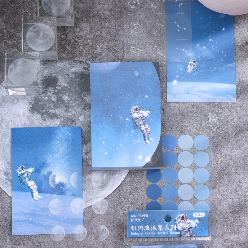 

90 листов, креативные блокноты для записей, серия «Галактика страндерер», материал для руководства, записей, бумага, канцелярские принадлежн...