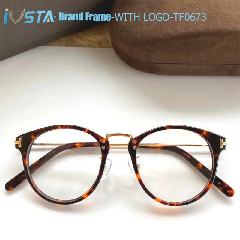 

Очки кошачий глаз IVSTA TF0673 женские, круглые винтажные, по рецепту, в стиле ретро, с логотипом, с футляром