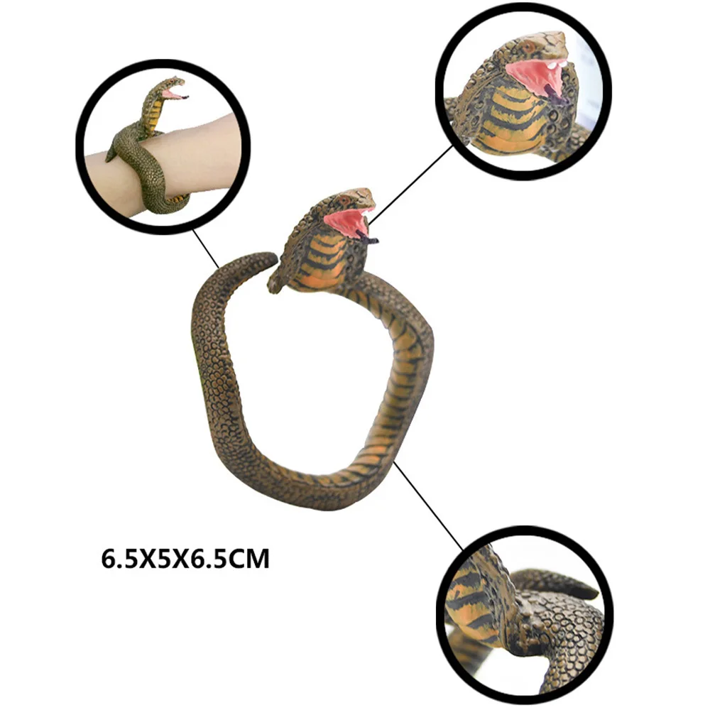 Сделанных своими руками имитация змеиной кожи игрушка-браслет ПВХ Кобра питон