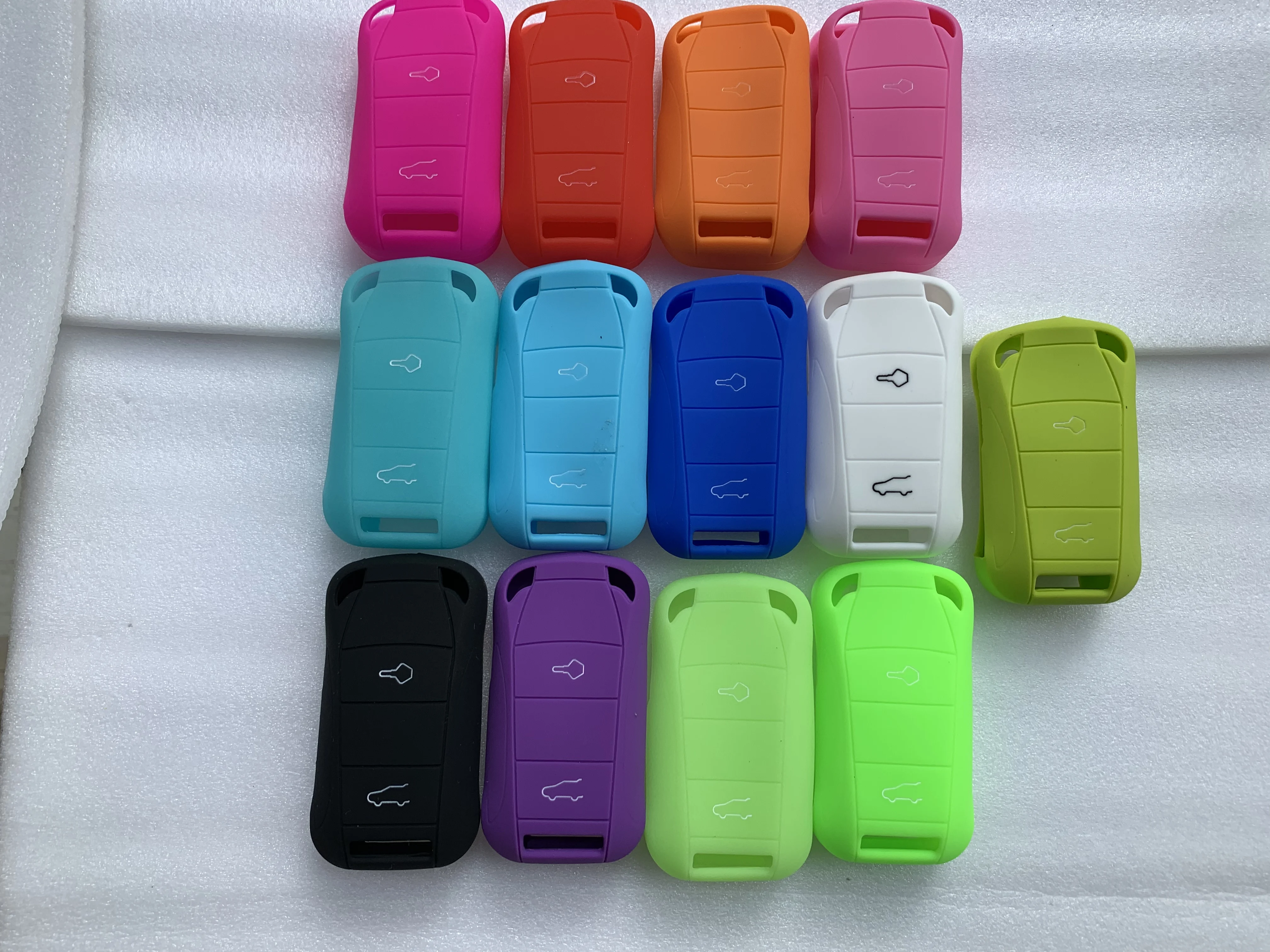 Новый силиконовой резины ключи крышка Чехол протектор комплект Fob в виде ракушки