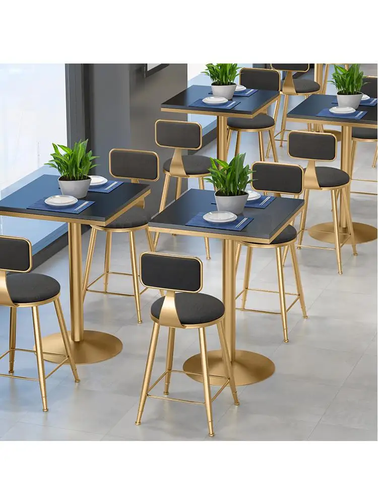 Скандинавский сетчатый красный чайный магазин стол и стул сочетание простое