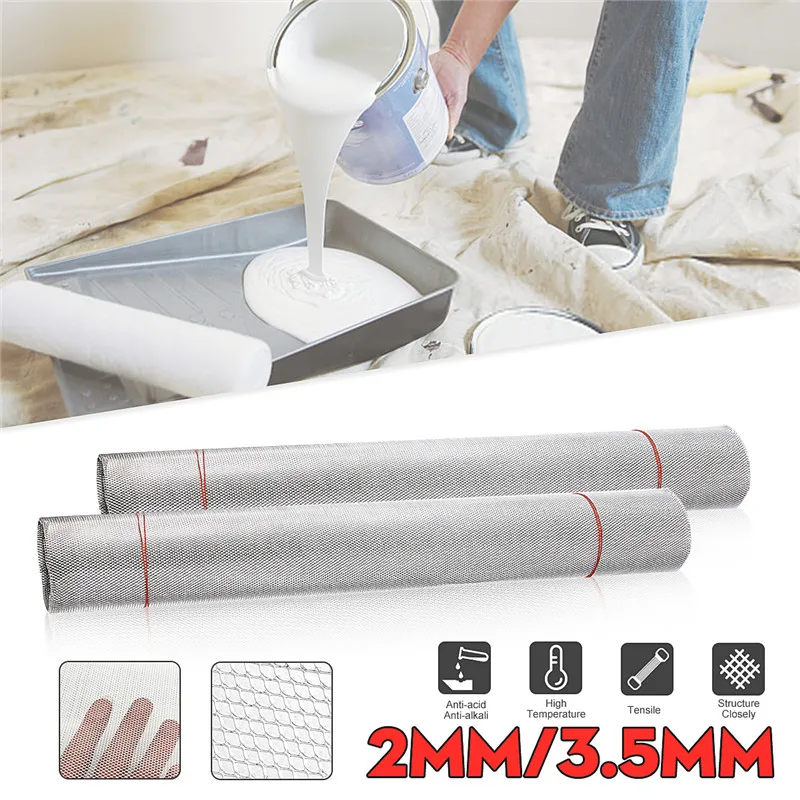 

50cm x 300cm Fine Aluminium Modelling Mod Mesh Wire Filter Sheet Hole Dia 2mm/3.5mm Paint Filter