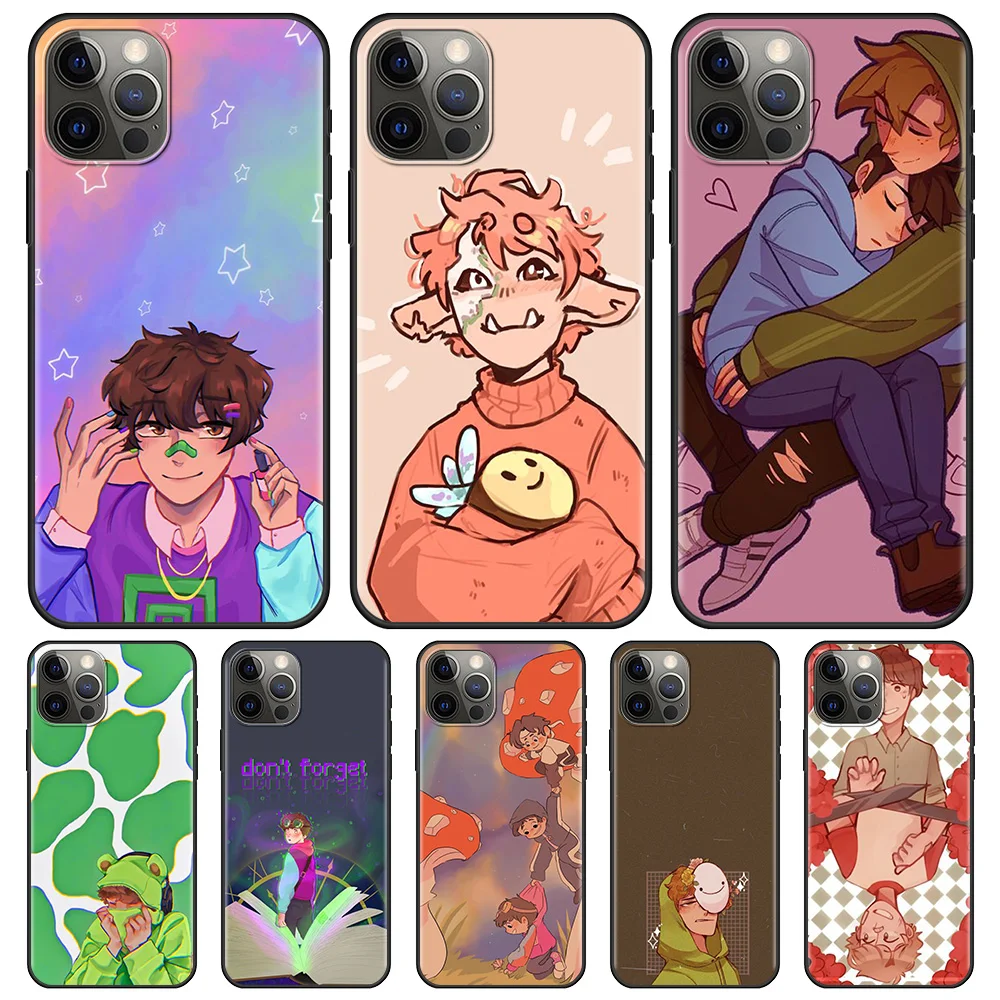 

Dream Smp Luxury Silicone Cafor Apple iphone 13 11 7 XR 12 Pro Max X 6 6S 8 Plus 11Pro 12 Mini XS 5 5S Soft Back Cover