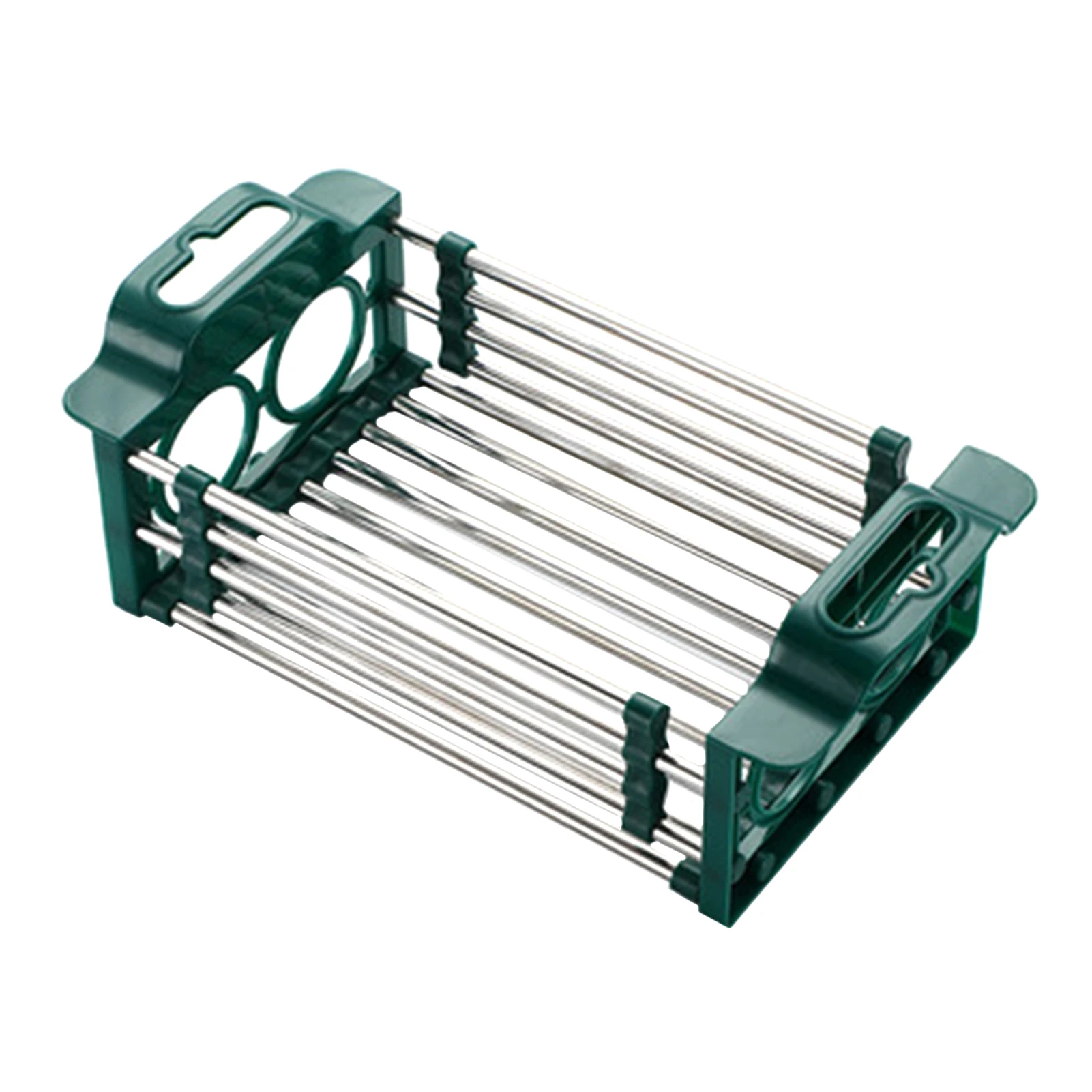 

Dishwasher Safe Stainless Steel Telescopic Drain Basket Home Kitchen Easy Clean Universal Drying Rack Sink Strainer With Handles