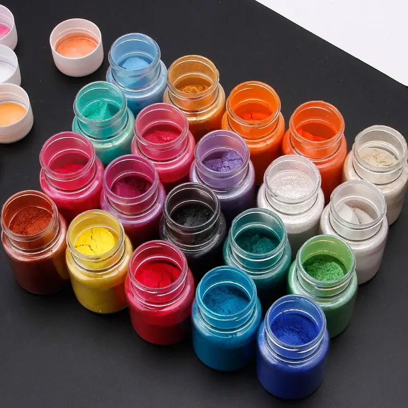 

20 Colors Mica Powder Epoxy Resin Dye Pearl Pigment Natural Mica Mineral Powder