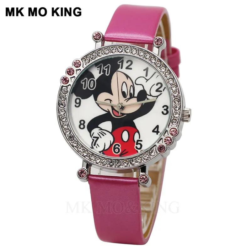 Роскошные Стразы с воздушным охлаждением модные детские кварцевые наручные часы