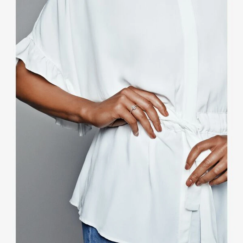 Осень 2019 женское серебряное кольцо из натуральной 925 пробы сверкающее квадратное