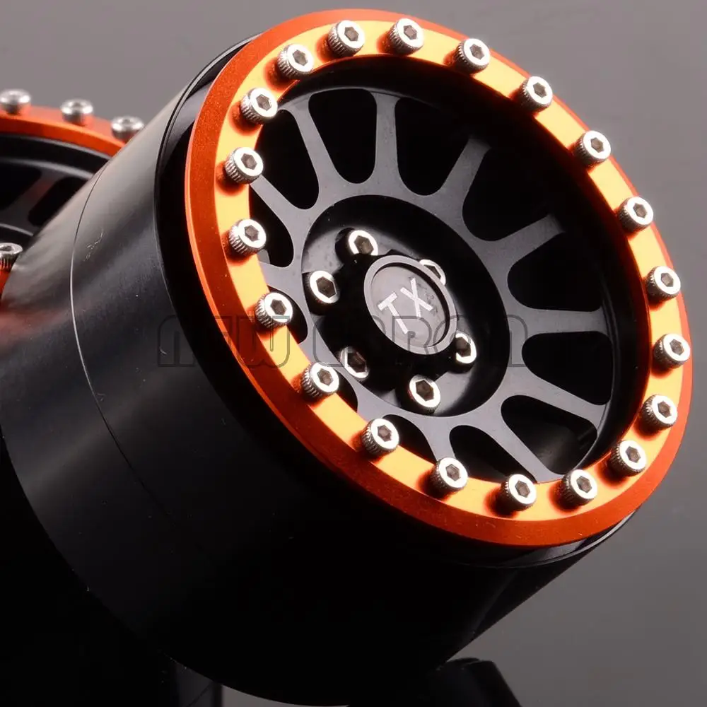 Новинка алюминиевые колеса ENRON с 12 спицами 2 дюйма 4 шт. подходят для Axial Yeti Wraith RC