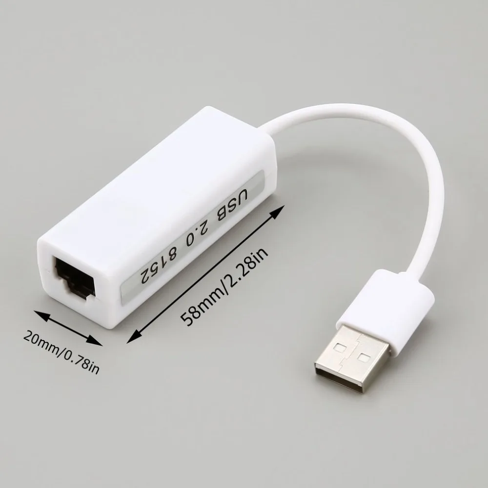 USB 2.0 to fast Ethernet 10/100 RJ45 Network LAN Adapter Card Dongle 100Mb Free / Drop Shipping images - 6