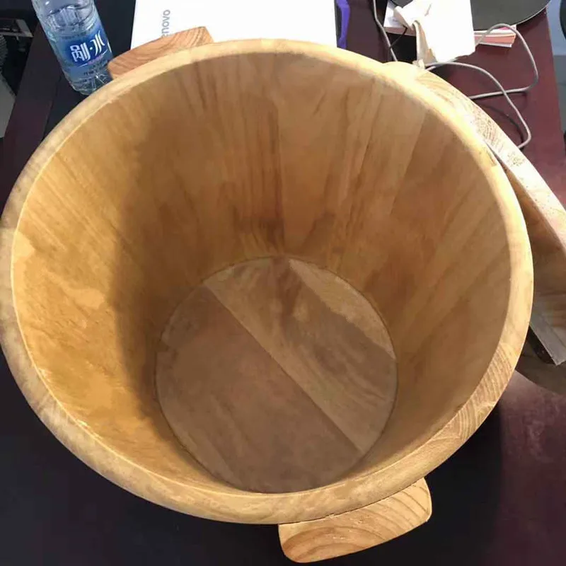 Новинка ванная для ног из цельного дерева дома пузырьковая бочка спа педикюр