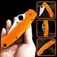 aluminum handle for c81 para 3 paramilitary 3 spider knife patch material diy accessories g10 blade handle patch