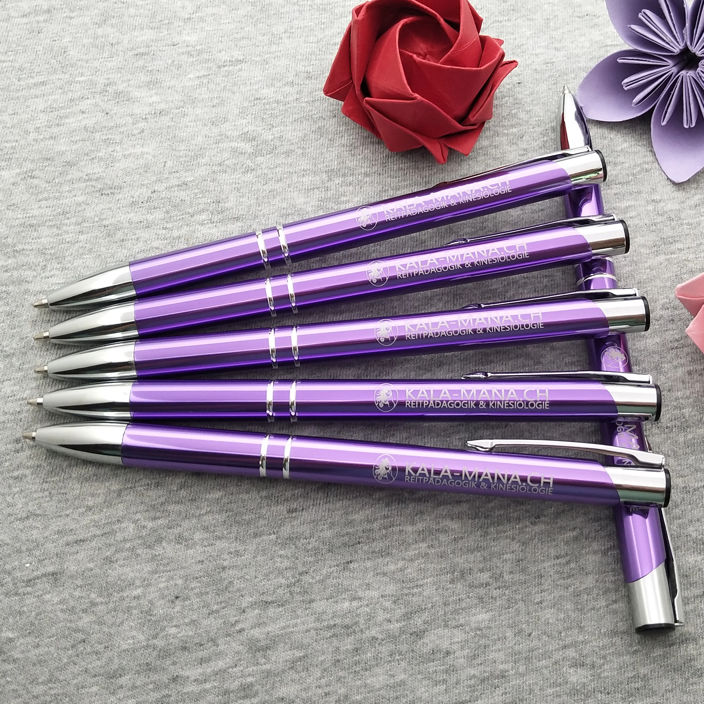 

Rush service by DHL Hotel supplies Ballpoint pen Custom Print with hotel name and telephone personalized metal ball pen