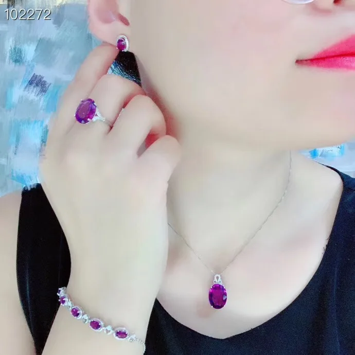 KJJEAXCMY бутик ювелирные изделия из стерлингового серебра 925 пробы инкрустированное