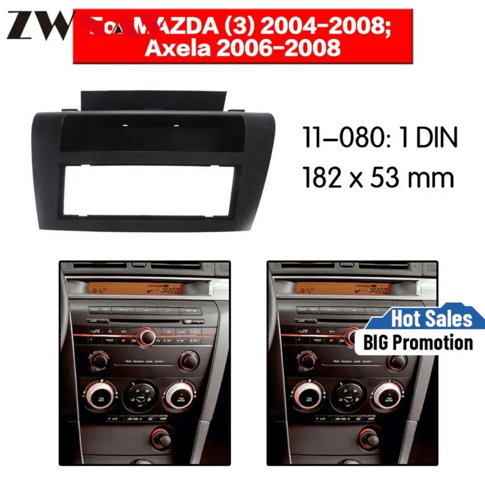 

Car DVD Player frame For 2004-2008 Mazda 3/2006-2008 Axela 1DIN Auto AC Black LHD RHD Auto Radio Multimedia NAVI fascia