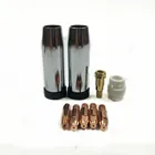 Расходные материалы для сварофонарь 24KD, 9 шт., 0,8 мм, 1,0 мм, 1,2 мм, миг, горелка MB, 24KD, держатель газового наконечника, газовый диффузор, сопло