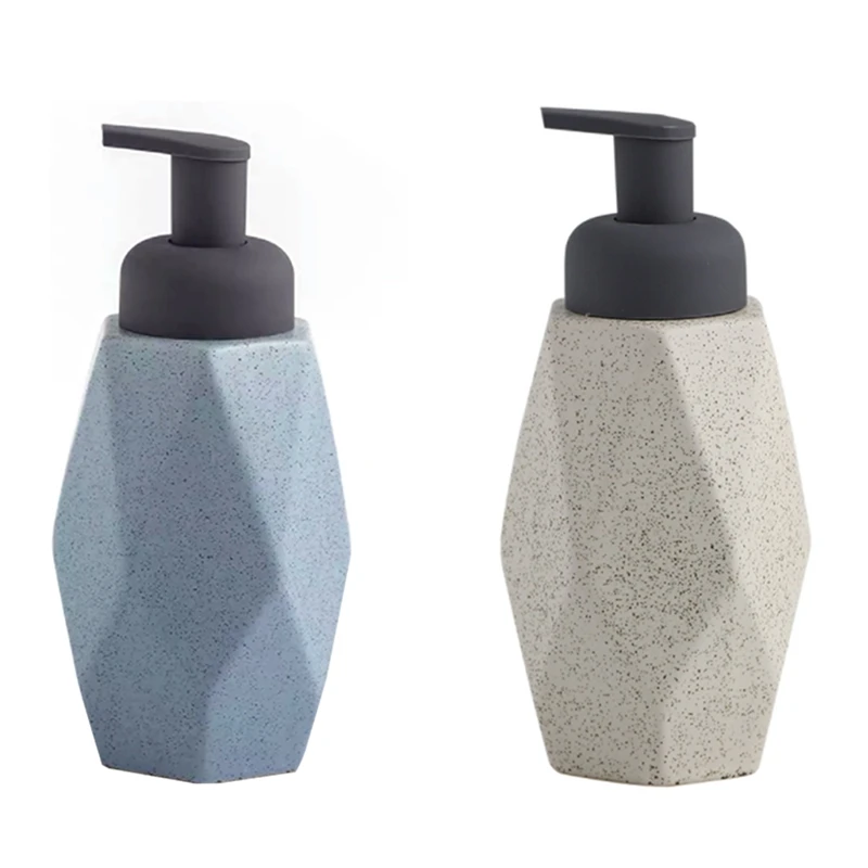

Диспенсер для мыла в ванную комнату, керамическая бутылка для геля для душа, 440 мл, бутылка для мыла ручной работы, гидравлическая бутылка дл...