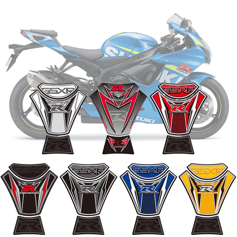 Мотоцикл 3D топливный бак Pad защитные наклейки для Suzuki GSXR 600 750 2006 - 2017 07 08 09 10 11 12 13 14 15
