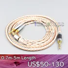 LN007009 16 ядер OCC посеребренный смешанный кабель для наушников, кабель для наушников Denon, кабель для наушников, разъем для наушников 3,5 мм, разъем для наушников, разъем 3,5 мм, разъем для телефона, для наушников