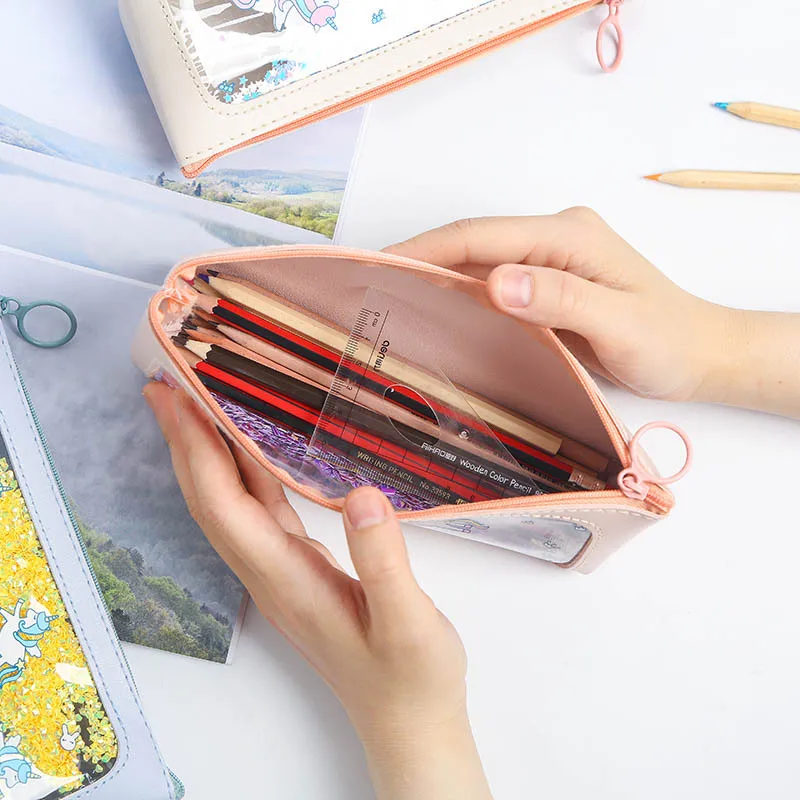 Единорог ручка для швов сумка Творческий простые маленькие свежие с принтом