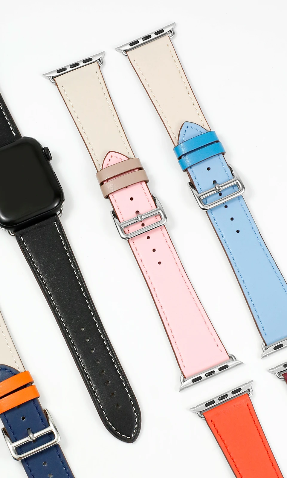 Ремешок Carouse для Apple Watch Series 3/2/1 38 мм 42 мм ремешок из натуральной кожи для iWatch 4 спортивный ремешок для часов 40 мм 44 мм