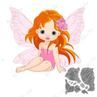 new metal cutting dies beautiful angel cute girl butterfly stencils for making scrapbooking album paper cards embossing cut die